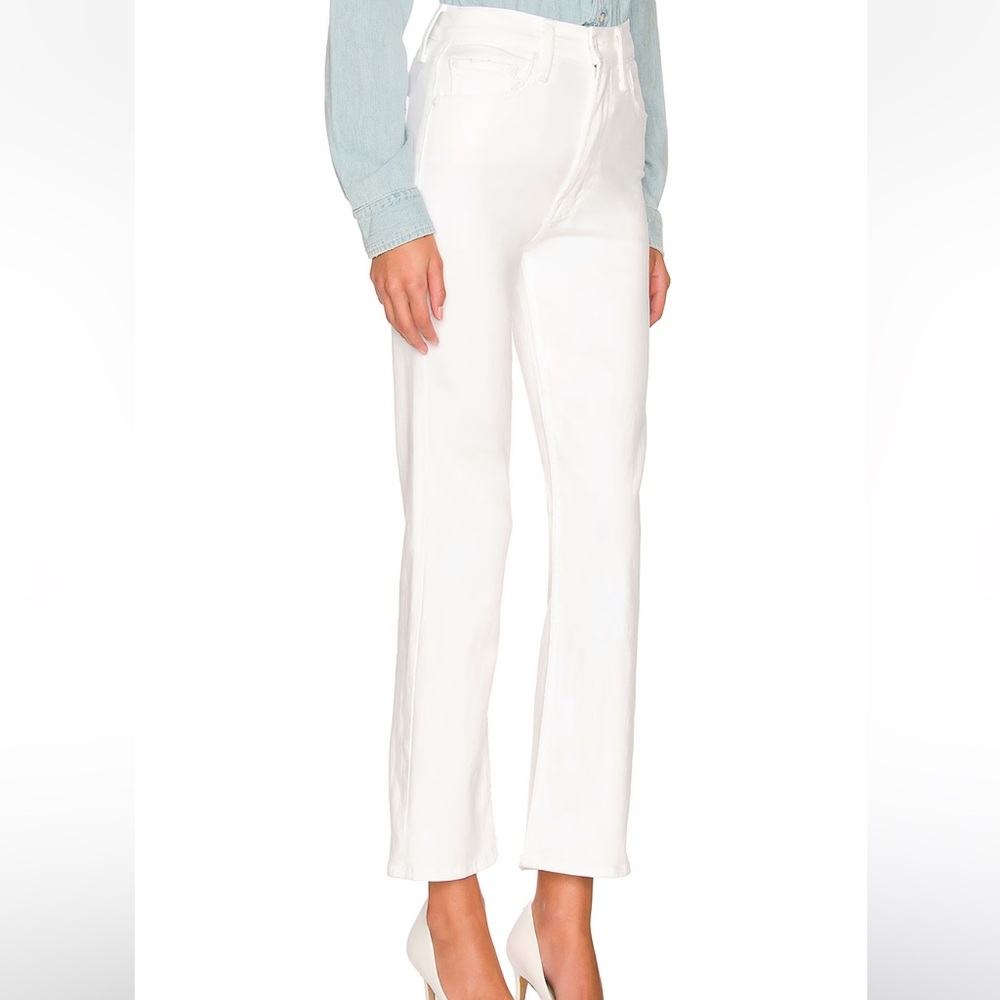 Mother high-waisted Rider Ankle white jean size 27